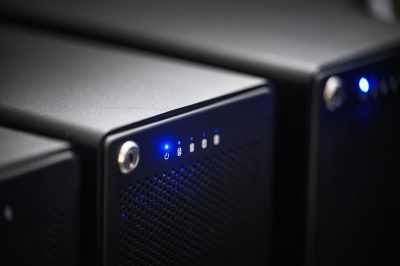 Michael Clark's OWC Thunderbay 4 and 6 RAID 5 enclosures.
